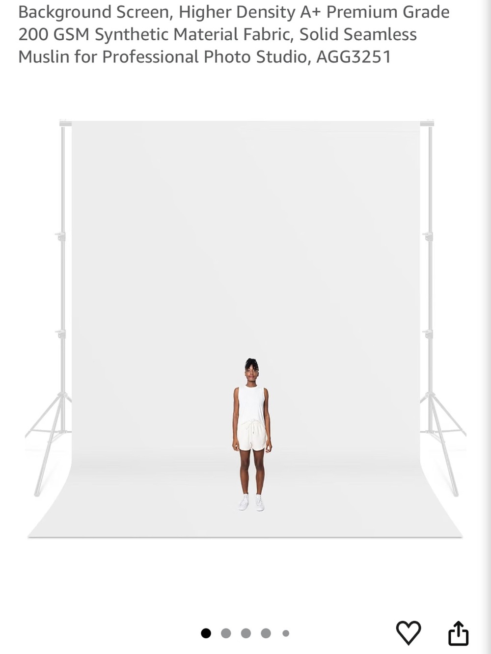 White Backdrop for Photography